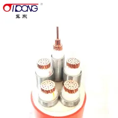 Isolated mineral insulated fireproof cable